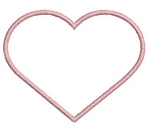 Stickdatei - Herz Basic in zwei Größen